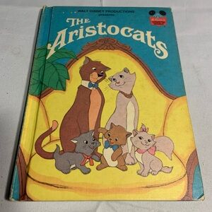 Disney The Aristocats Hardcover - Blue & Yellow Cover